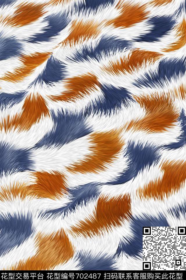 女装里布动物纹数码印花华亿平台下载（图片编号: 702487） - 瓦栏（Walan）