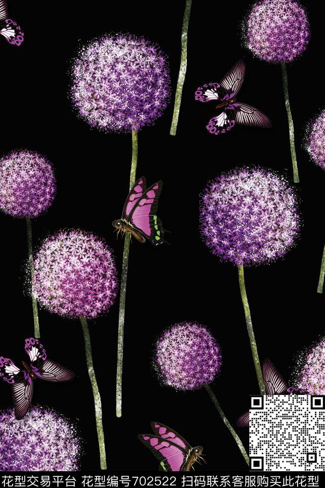花鸟花卉乱花数码印花华亿平台下载（图片编号: 702522） - 瓦栏（Walan）