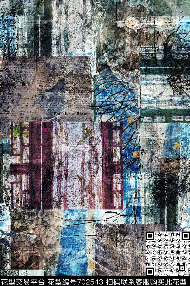 流行时尚数码趣味数码印花华亿平台下载（图片编号: 702543） - 瓦栏（Walan）