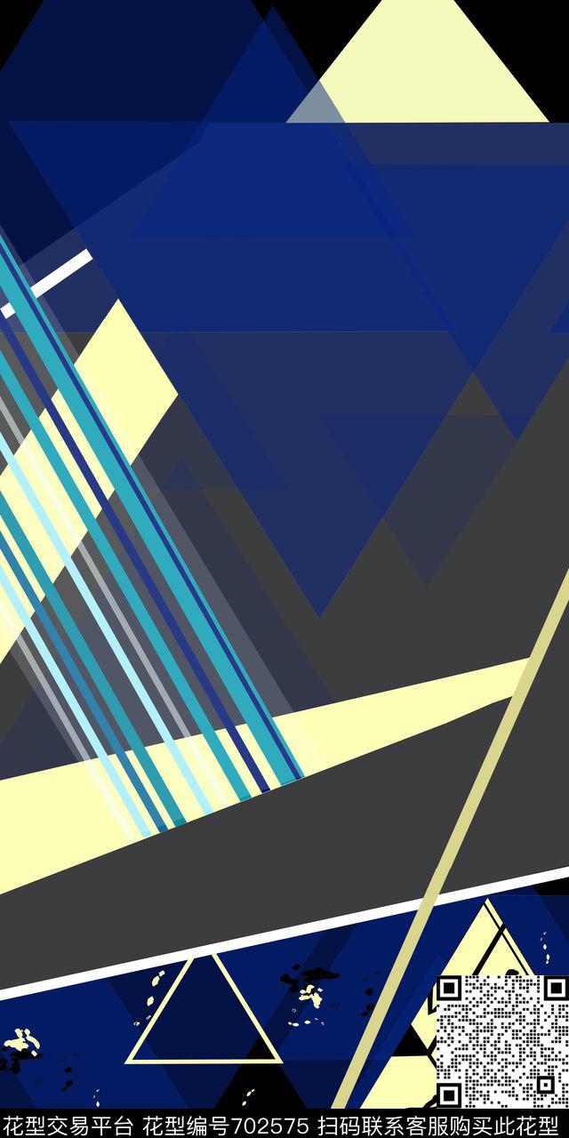 几何男装女装传统印花华亿平台下载（图片编号: 702575） - 瓦栏（Walan）