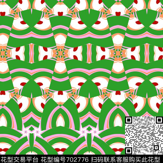 几何解构色块传统印花华亿平台下载（图片编号: 702776） - 瓦栏（Walan）