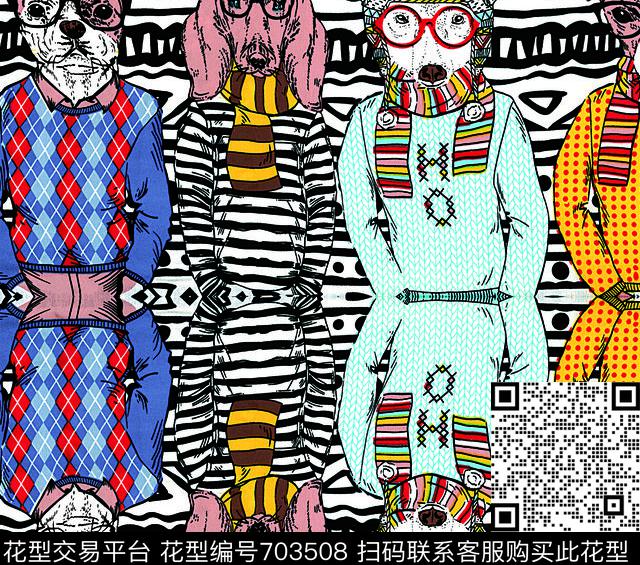 条纹大牌风佩斯利传统印花华亿平台下载（图片编号: 703508） - 瓦栏（Walan）