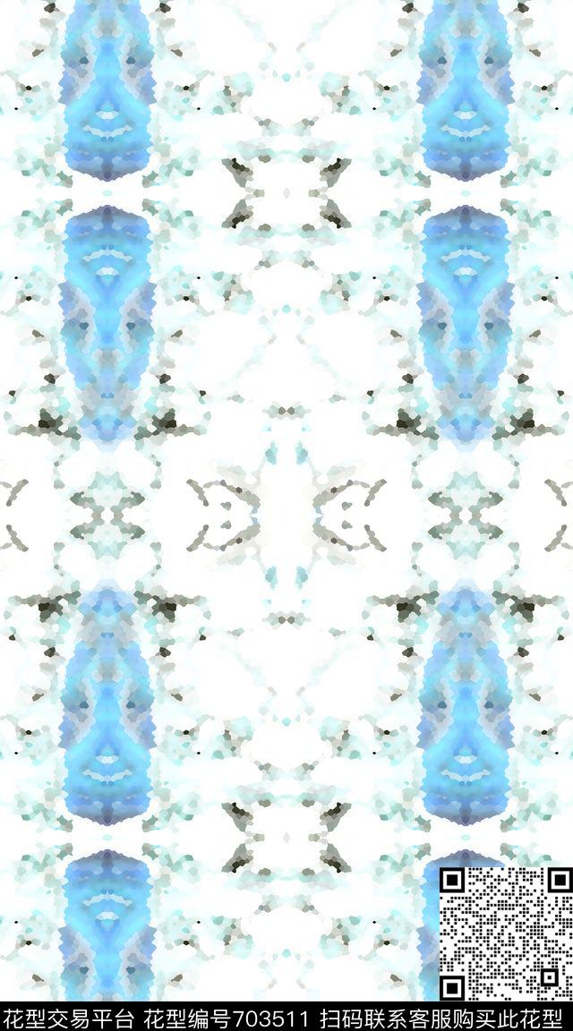 艺样条纹竖条抽象色块传统印花华亿平台下载（图片编号: 703511） - 瓦栏（Walan）