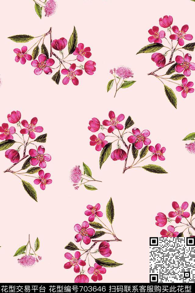 泳装花卉小清新数码印花华亿平台下载（图片编号: 703646） - 瓦栏（Walan）