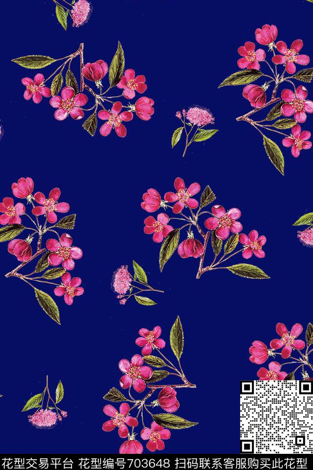 泳装花卉小清新数码印花华亿平台下载（图片编号: 703648） - 瓦栏（Walan）