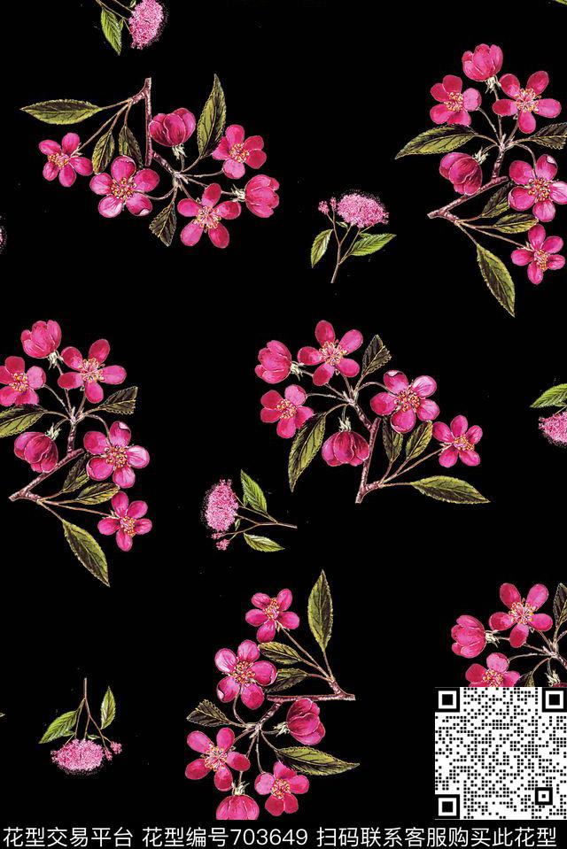 泳装花卉小清新数码印花华亿平台下载（图片编号: 703649） - 瓦栏（Walan）