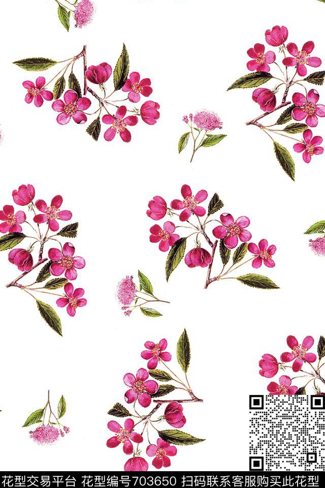 泳装花卉小清新数码印花华亿平台下载（图片编号: 703650） - 瓦栏（Walan）