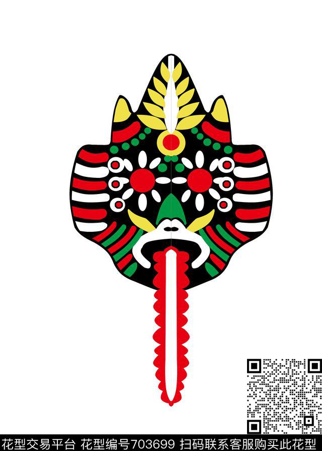 传统鬼神男装传统印花华亿平台下载（图片编号: 703699） - 瓦栏（Walan）