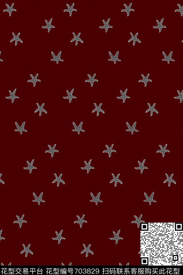 男装海星热带华亿平台传统印花华亿平台下载（图片编号: 703829） - 瓦栏（Walan）