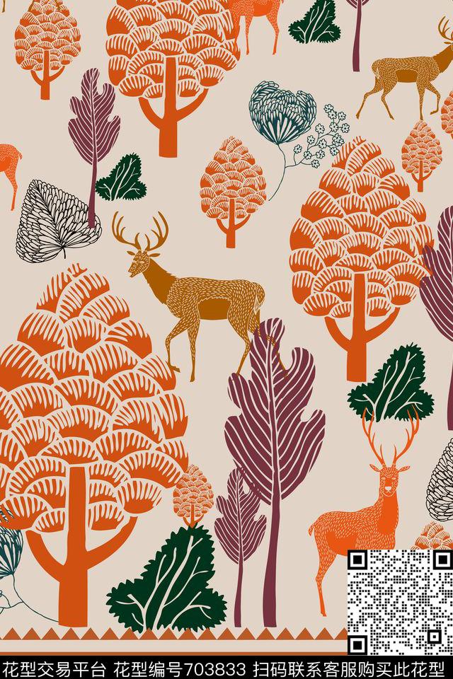 L.D~动物L.D~民族L.D~趣味传统印花华亿平台下载（图片编号: 703833） - 瓦栏（Walan）