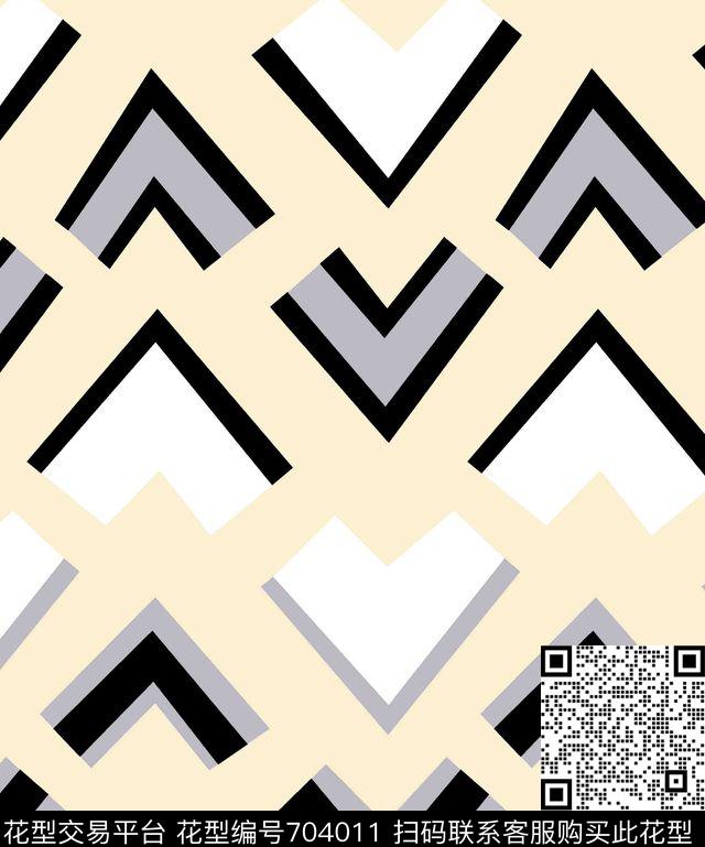 女装几何简约传统印花华亿平台下载（图片编号: 704011） - 瓦栏（Walan）