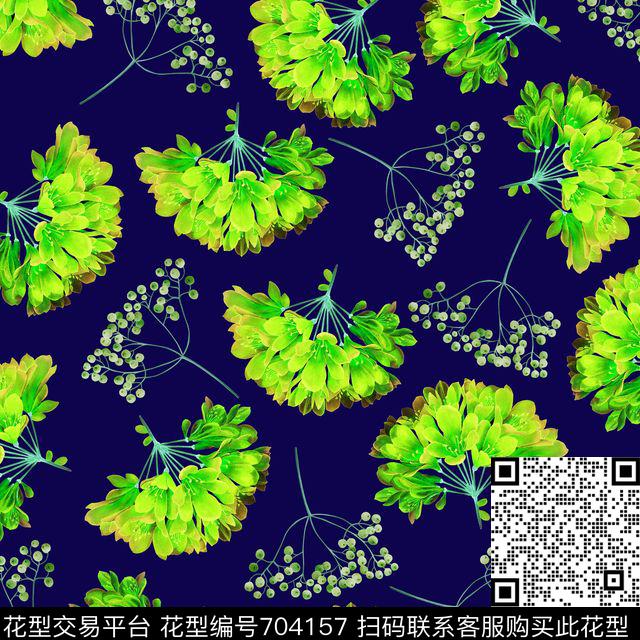 花朵花卉果果雨伞数码印花华亿平台下载（图片编号: 704157） - 瓦栏（Walan）