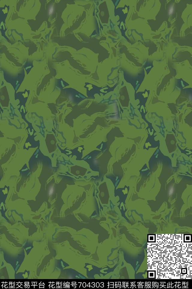 迷彩色块迷彩图案抽象色彩传统印花华亿平台下载（图片编号: 704303） - 瓦栏（Walan）