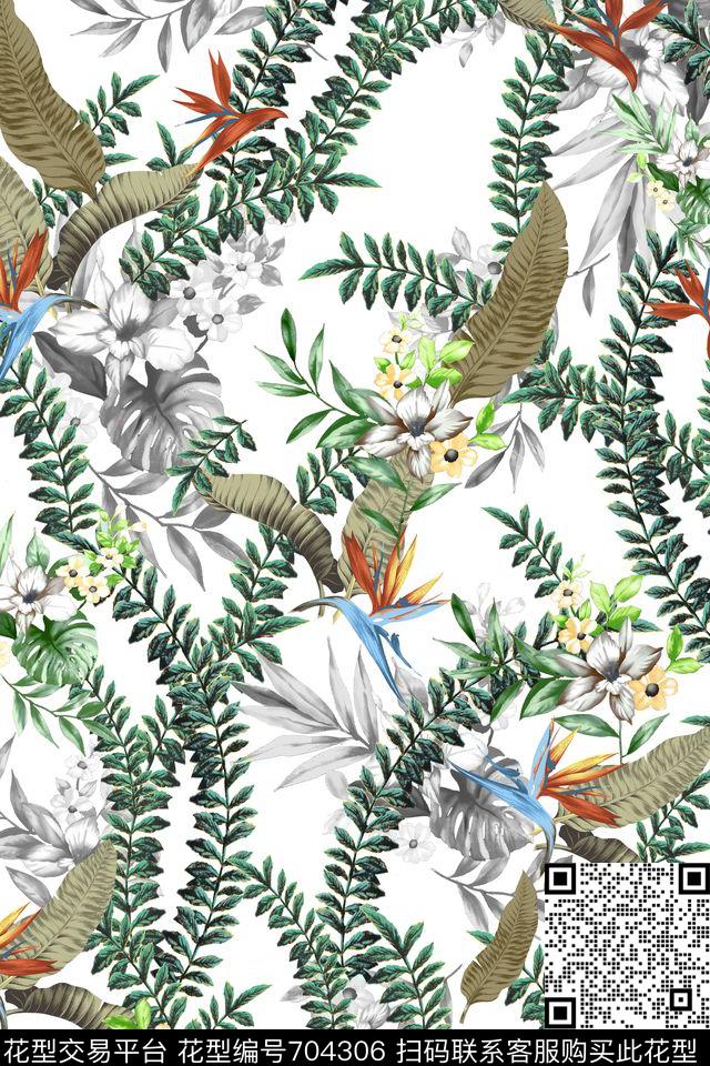 L.D~花卉L.D~水彩L.D~手绘数码印花华亿平台下载（图片编号: 704306） - 瓦栏（Walan）