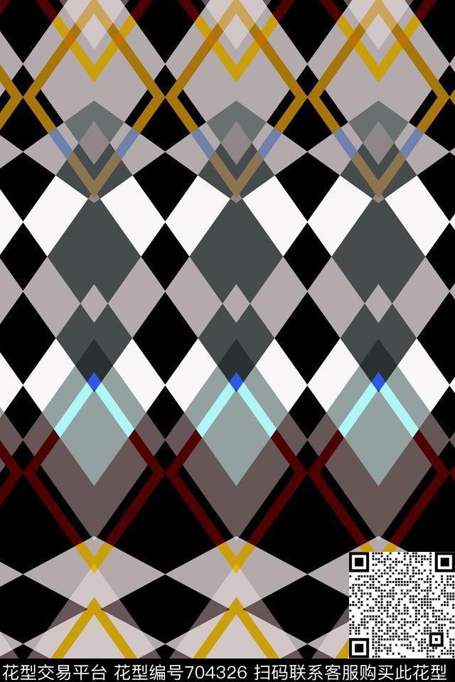 格子民族风苏格兰格传统印花华亿平台下载（图片编号: 704326） - 瓦栏（Walan）