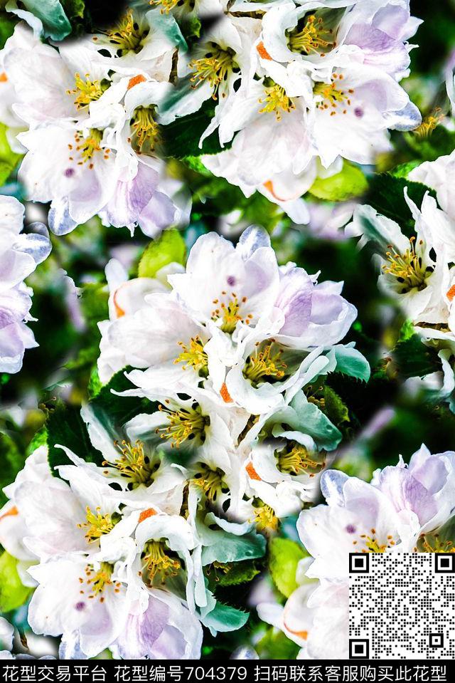 植物花卉女装清爽印花风景印花数码印花华亿平台下载（图片编号: 704379） - 瓦栏（Walan）