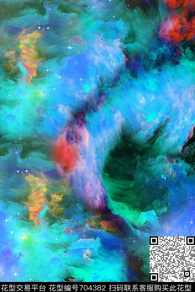 云彩云雾彩霞数码印花华亿平台下载（图片编号: 704382） - 瓦栏（Walan）