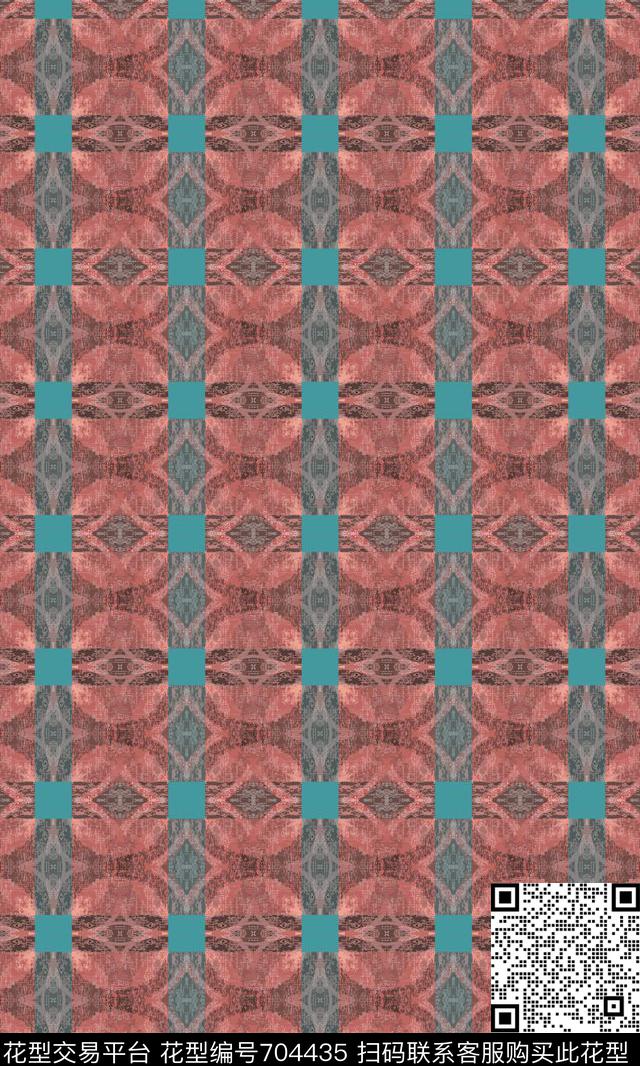 迷彩色块迷彩点块格子图案传统印花华亿平台下载（图片编号: 704435） - 瓦栏（Walan）