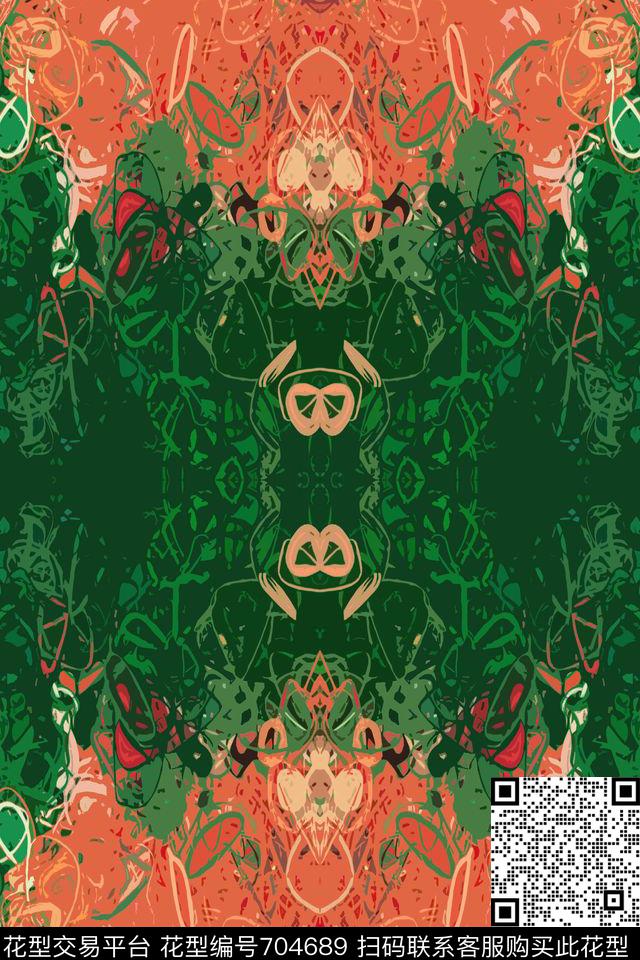 流行时尚另类条纹传统印花华亿平台下载（图片编号: 704689） - 瓦栏（Walan）