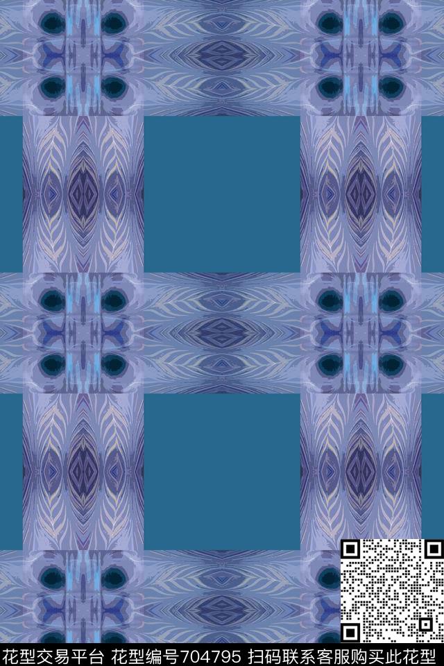 格子图案抽象色彩迷彩图案数码印花华亿平台下载（图片编号: 704795） - 瓦栏（Walan）