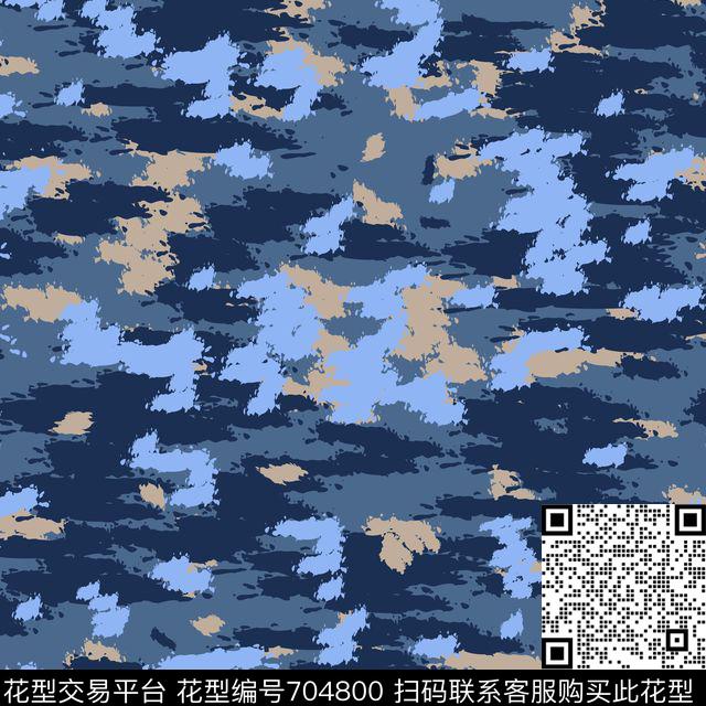 色块军装迷彩迷彩传统印花华亿平台下载（图片编号: 704800） - 瓦栏（Walan）