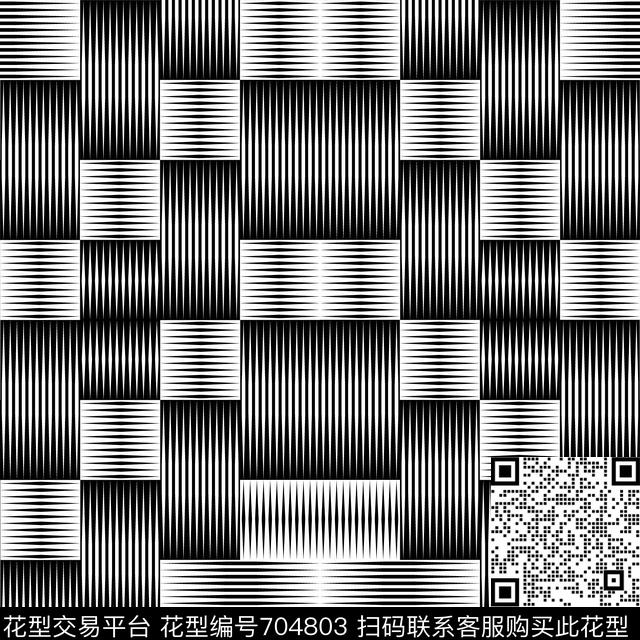 男装几何格子传统印花华亿平台下载（图片编号: 704803） - 瓦栏（Walan）