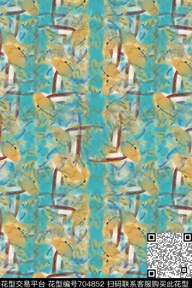 迷彩图案抽象色彩迷彩色块数码印花华亿平台下载（图片编号: 704852） - 瓦栏（Walan）