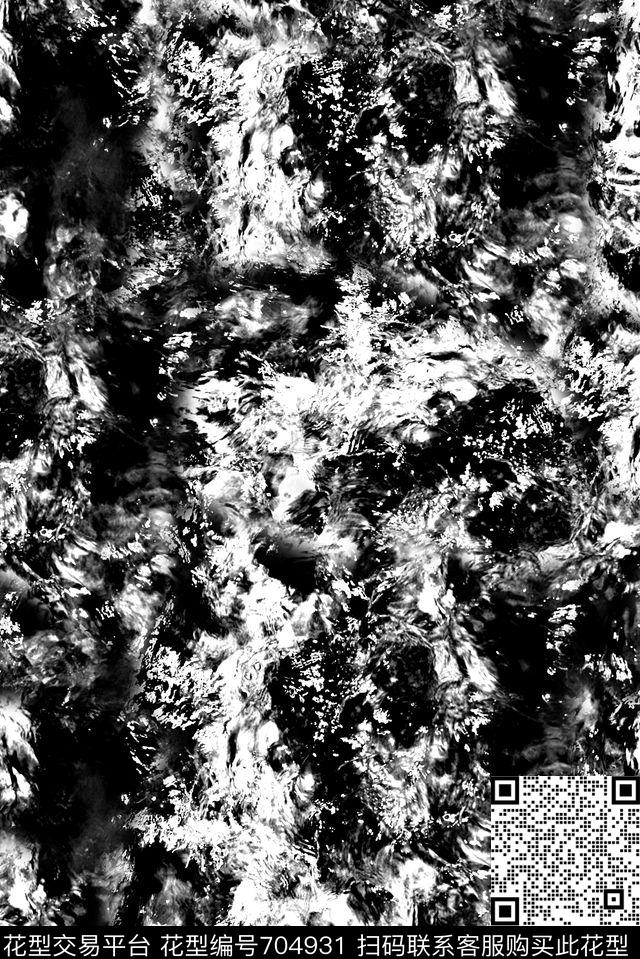 抽象烟雾印花时尚大牌欧美古男装夹克外套印花抽象肌理纹女装裙子印花数码印花华亿平台下载（图片编号: 704931） - 瓦栏（Walan）