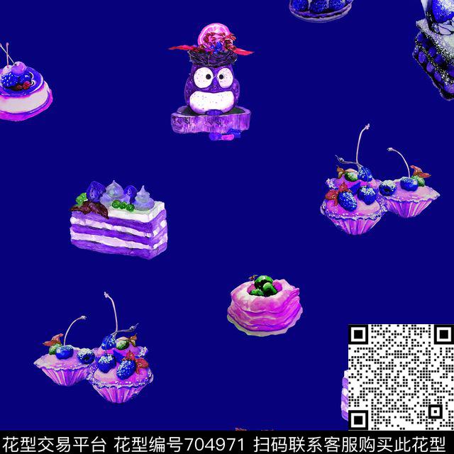 樱桃柠檬趣味数码印花华亿平台下载（图片编号: 704971） - 瓦栏（Walan）