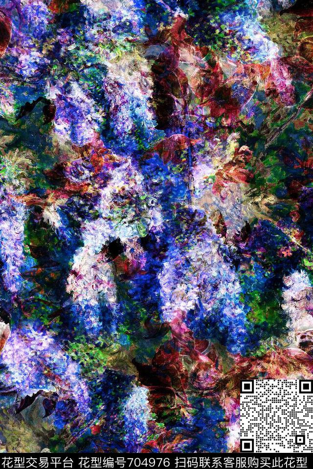 抽象肌理底纹数码印花华亿平台下载（图片编号: 704976） - 瓦栏（Walan）