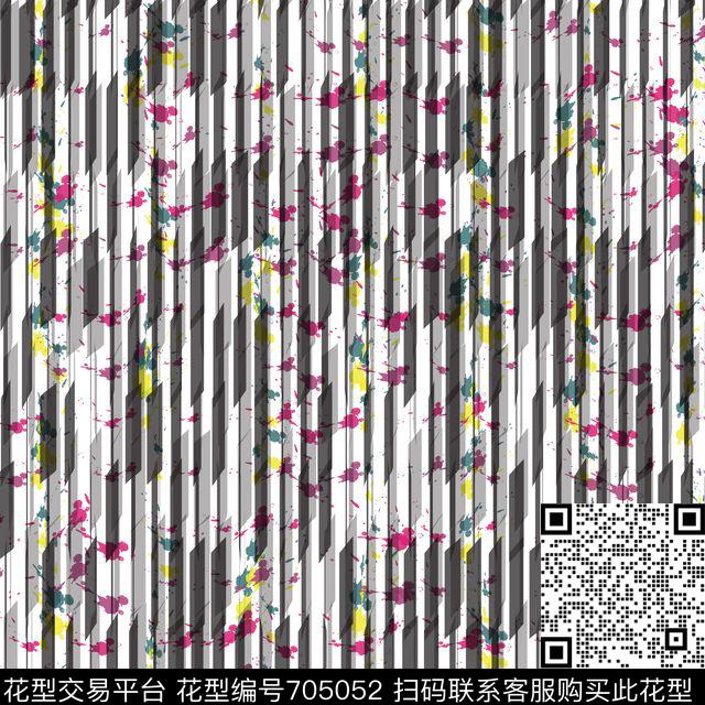 AI源文件条纹数码印花华亿平台下载（图片编号: 705052） - 瓦栏（Walan）