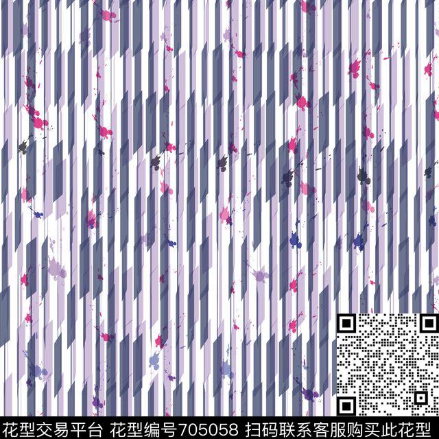条纹AI源文件数码印花华亿平台下载（图片编号: 705058） - 瓦栏（Walan）