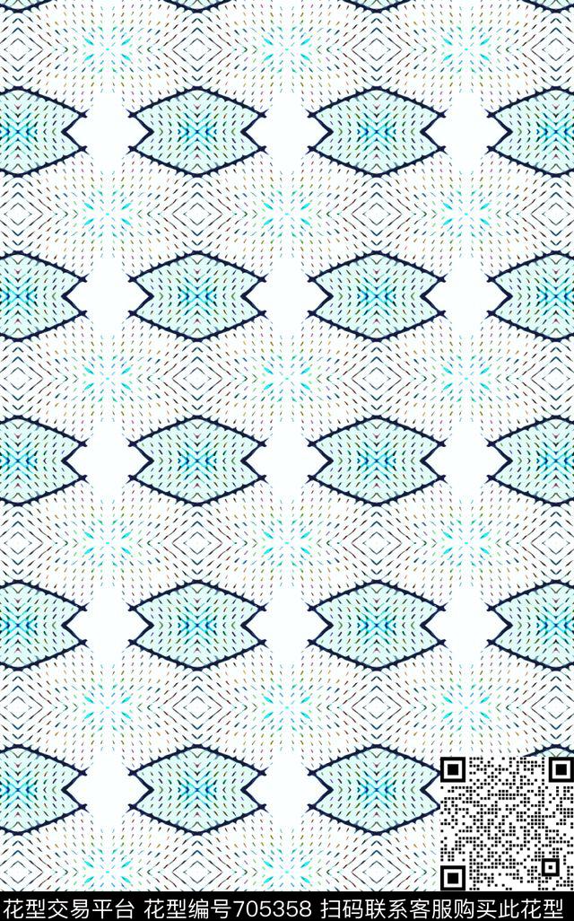 条纹混搭休闲时尚抽象图案传统印花华亿平台下载（图片编号: 705358） - 瓦栏（Walan）