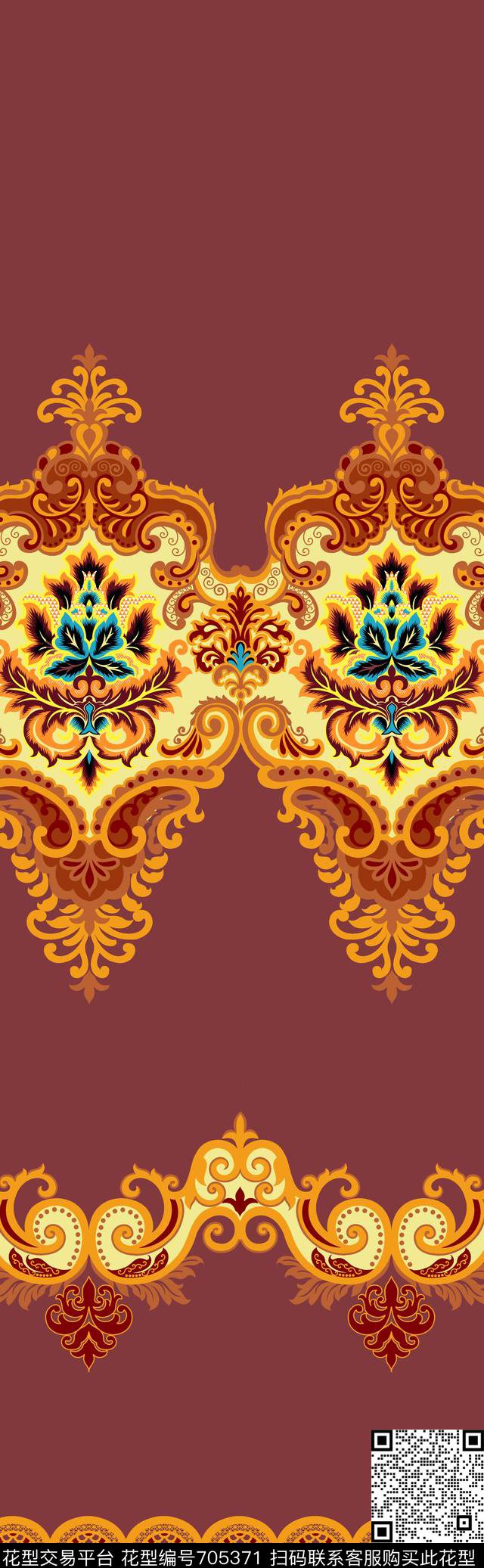 欧式法式美式传统印花华亿平台下载（图片编号: 705371） - 瓦栏（Walan）