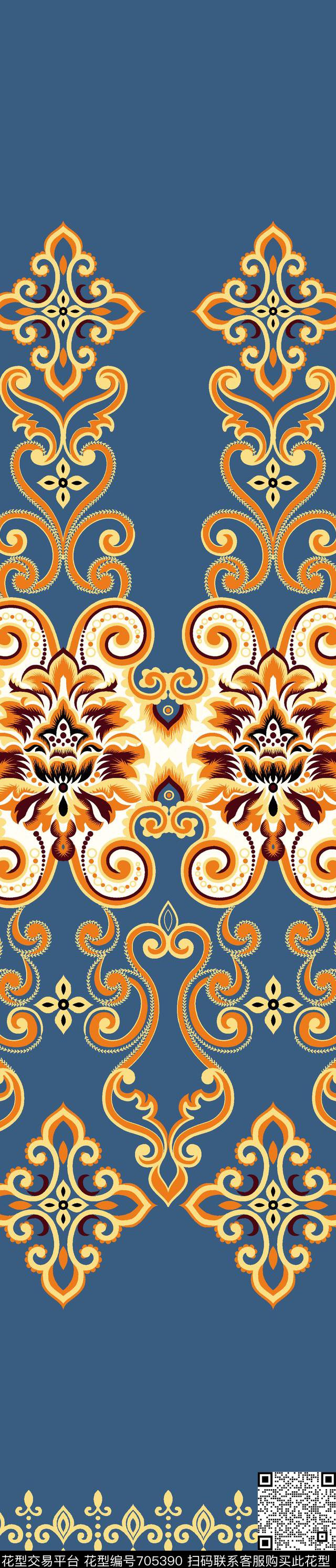 欧式法式美式传统印花华亿平台下载（图片编号: 705390） - 瓦栏（Walan）