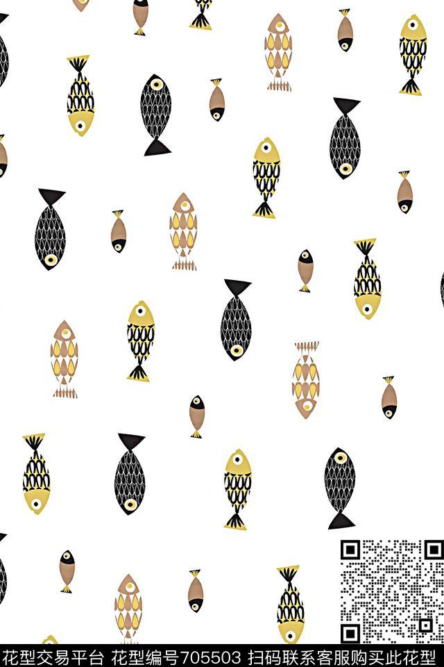 鱼趣味男装男装羽绒服数码印花华亿平台下载（图片编号: 705503） - 瓦栏（Walan）