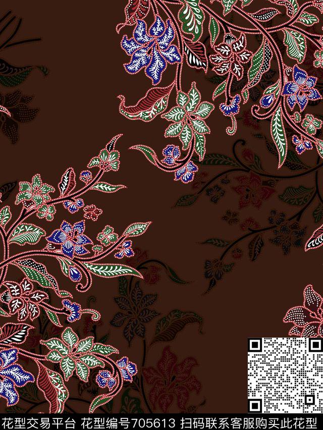 民族风中国风少数民族纹样数码印花华亿平台下载（图片编号: 705613） - 瓦栏（Walan）