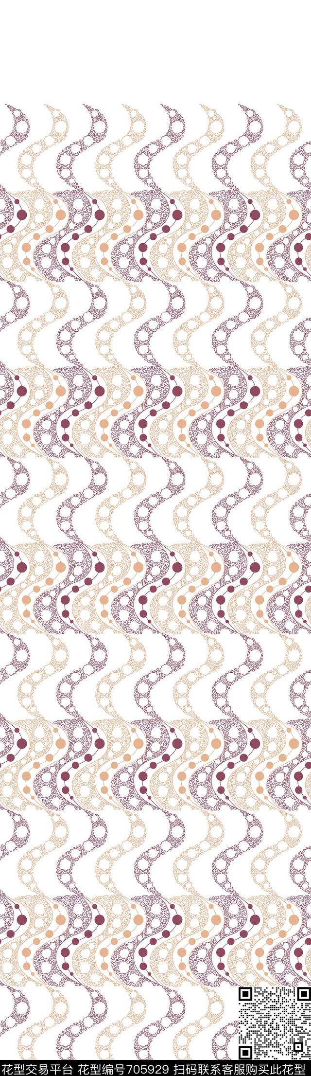 欧式几何不规则几何传统印花华亿平台下载（图片编号: 705929） - 瓦栏（Walan）