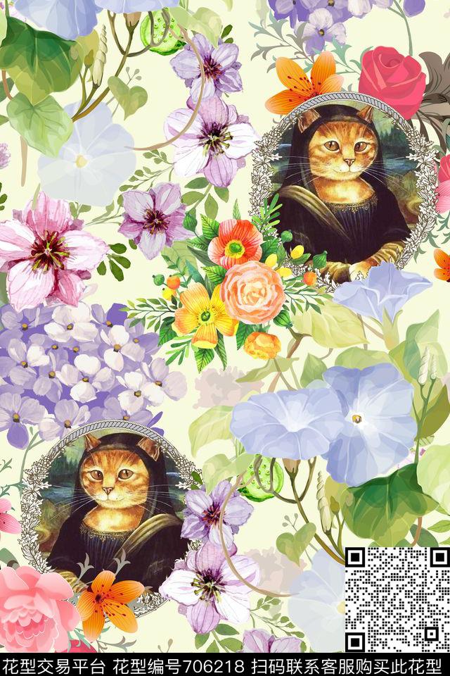 女装童装小碎花数码印花华亿平台下载（图片编号: 706218） - 瓦栏（Walan）