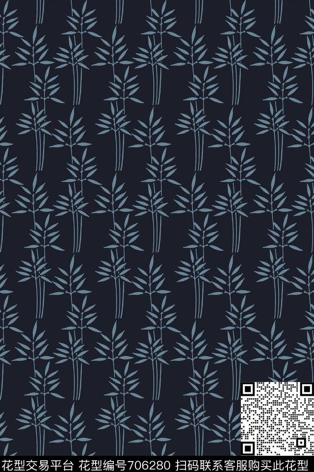 几何竹子男装传统印花华亿平台下载（图片编号: 706280） - 瓦栏（Walan）