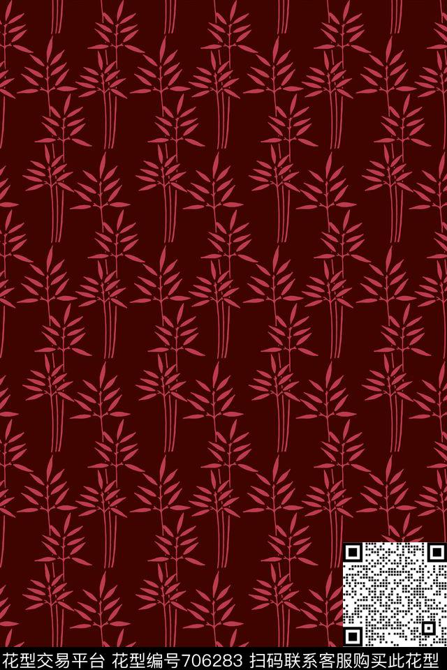 几何竹子男装传统印花华亿平台下载（图片编号: 706283） - 瓦栏（Walan）