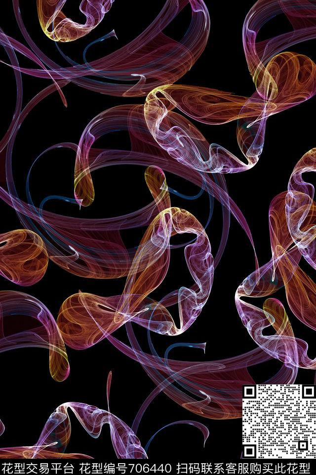 乱花纹理抽象数码印花华亿平台下载（图片编号: 706440） - 瓦栏（Walan）