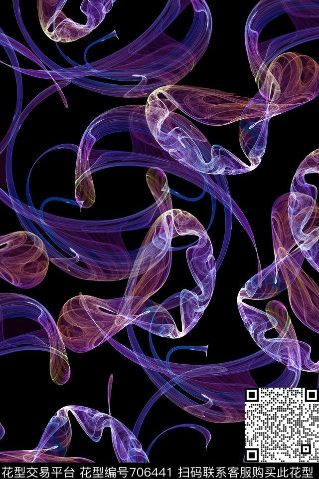 乱花纹理抽象数码印花华亿平台下载（图片编号: 706441） - 瓦栏（Walan）