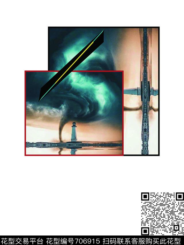 T恤风暴休闲数码印花华亿平台下载（图片编号: 706915） - 瓦栏（Walan）