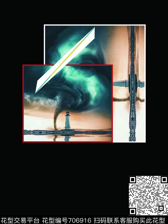 T恤风暴休闲数码印花华亿平台下载（图片编号: 706916） - 瓦栏（Walan）