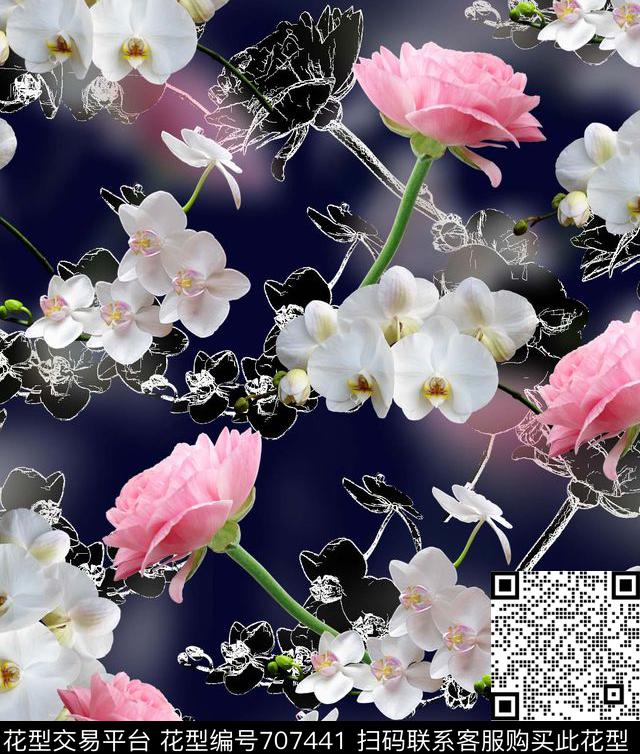 莫妮卡-大牌华亿平台数码印花华亿平台下载（图片编号: 707441） - 瓦栏（Walan）