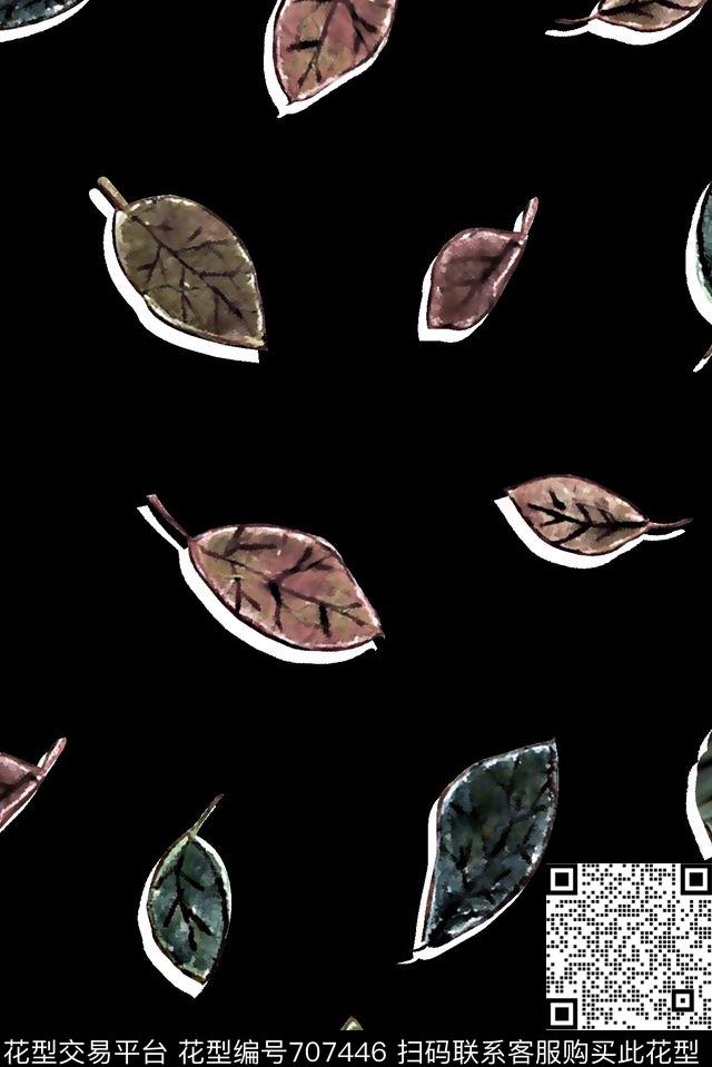 树叶休闲男装男装外套数码印花华亿平台下载（图片编号: 707446） - 瓦栏（Walan）