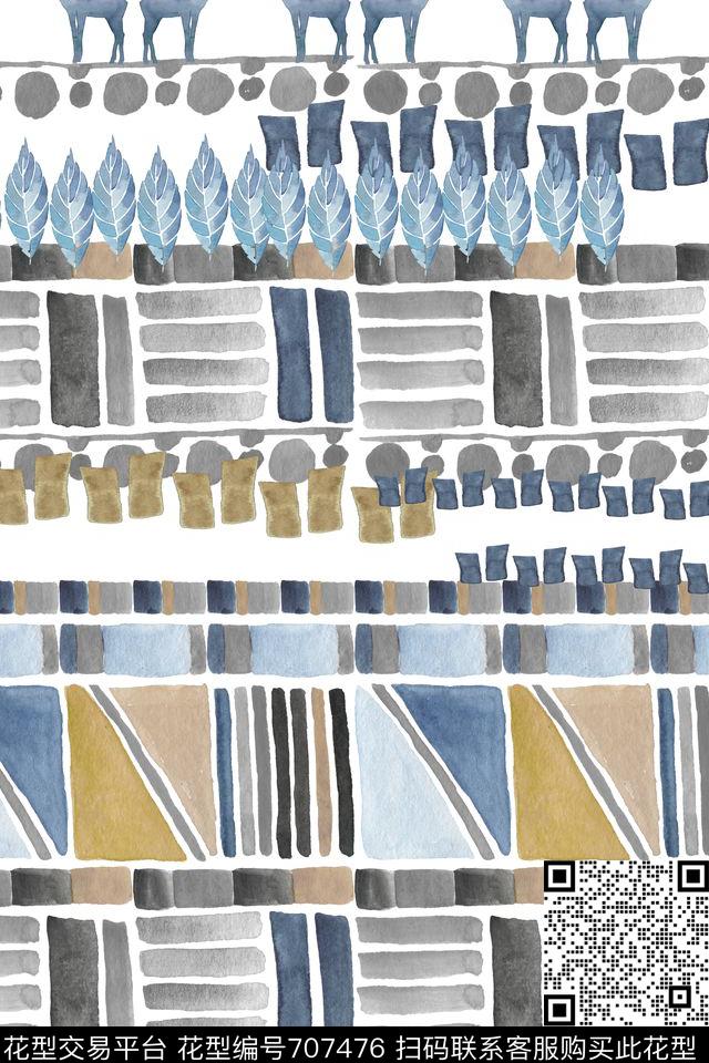 巴洛克波西米亚欧式数码印花华亿平台下载（图片编号: 707476） - 瓦栏（Walan）