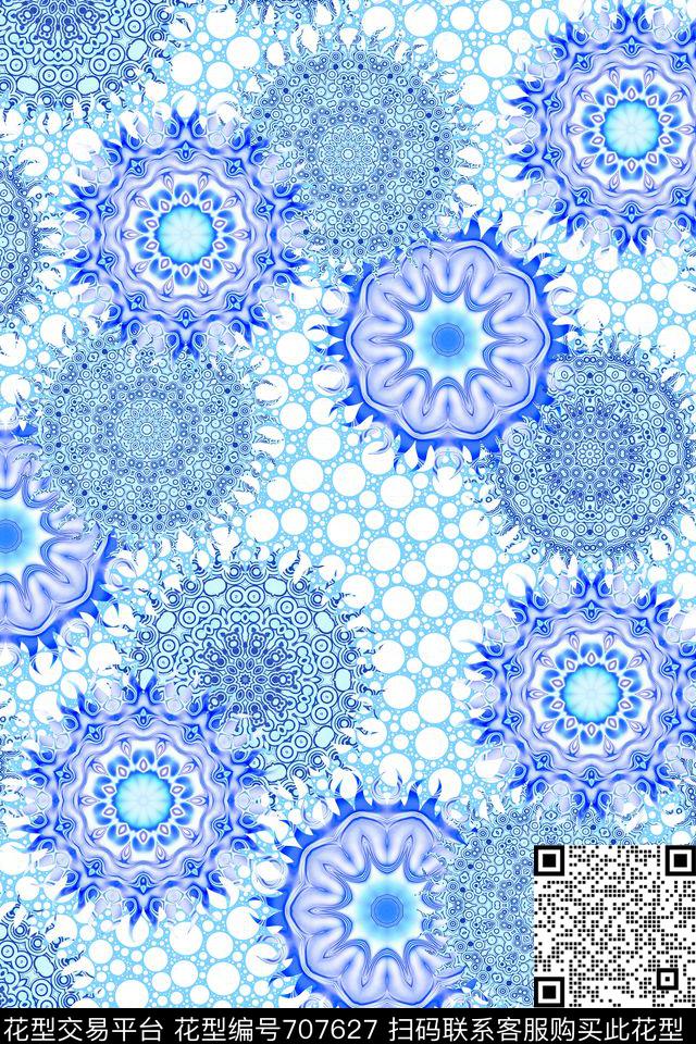 曼陀罗民族风非洲部落数码印花华亿平台下载（图片编号: 707627） - 瓦栏（Walan）