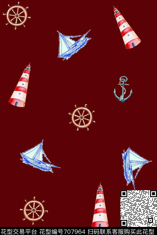 卡通泳装趣味传统印花华亿平台下载（图片编号: 707964） - 瓦栏（Walan）